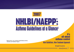 2007 It’s all about asthma control