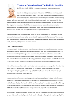 Treat Acne Naturally &amp; Boost The Health Of Your Skin