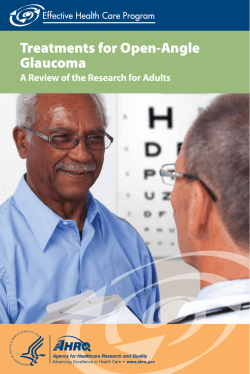 Treatments for Open-Angle Glaucoma A Review of the Research for Adults
