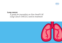 A guide for journalists on Non-Small Cell Lung cancer