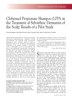 Clobetasol Propionate Shampoo 0.05% in the Treatment of Seborrheic Dermatitis of