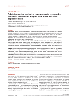 Subcision-suction method: a new successful combination