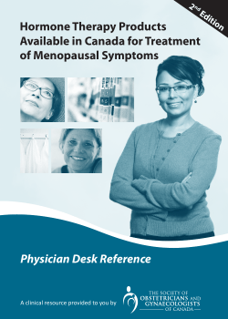 Hormone Therapy Products Available in Canada for Treatment of Menopausal Symptoms