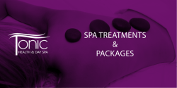 Spa TreaTmenTS &amp; packageS