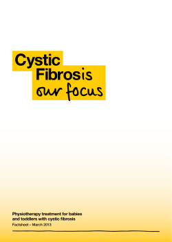 Physiotherapy treatment for babies and toddlers with cystic fibrosis