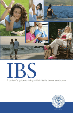 IBS A patient’s guide to living with irritable bowel syndrome