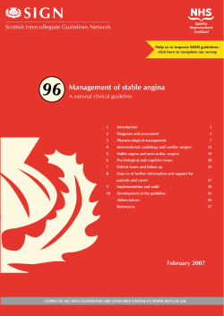 96 SIGN Management of stable angina