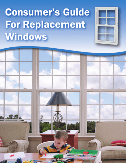 Consumer’s Guide For Replacement Windows