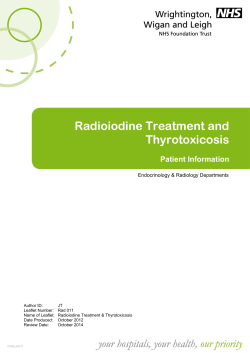Radioiodine Treatment and Thyrotoxicosis Patient