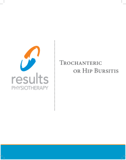 results Trochanteric or Hip Bursitis PHYSIOTHERAPY