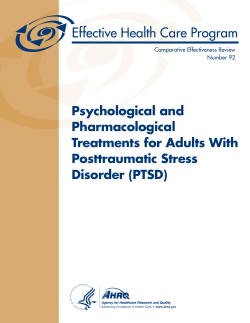 Psychological and Pharmacological Treatments for Adults With Posttraumatic Stress