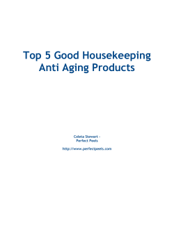Top 5 Good Housekeeping Anti Aging Products Coleta Stewart - Perfect Peels