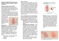 Bartholin’s gland cyst/ Abscess and treatment by Word Catheter or Marsu- pialisation