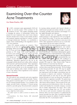 I Examining Over-the-Counter Acne Treatments