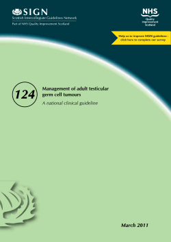 124 SIGN March 2011 Management of adult testicular