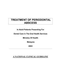TREATMENT OF PERIODONTAL ABSCESS