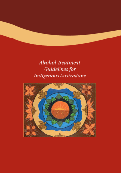 Alcohol Treatment Guidelines for Indigenous Australians D