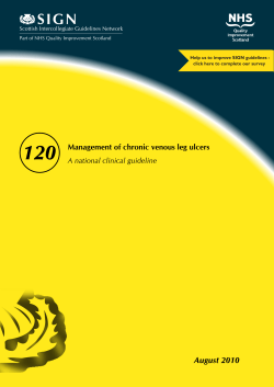 120 SIGN August 2010 Management of chronic venous leg ulcers