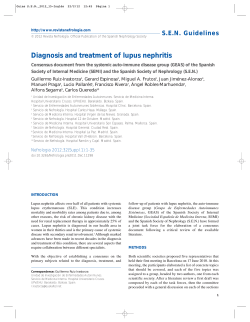 Diagnosis and treatment of lupus nephritis