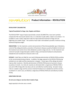 Product Information – REVOLUTION  