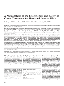 A Metaanalysis of the Effectiveness and Safety of