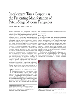 Recalcitrant Tinea Corporis as the Presenting Manifestation of Patch-Stage Mycosis Fungoides
