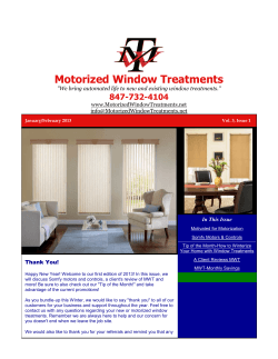 Motorized Window Treatments  847-732-4104