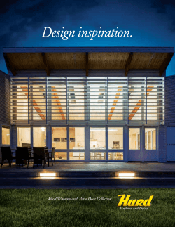 Design inspiration. Wood Window and  Patio Door Collection