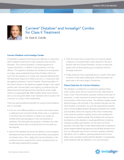 Carriere Distalizer and  Invisalign Combo