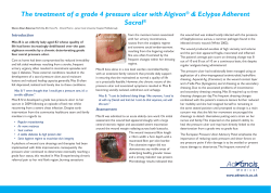 The treatment of a grade 4 pressure ulcer with Algivon Sacral ®