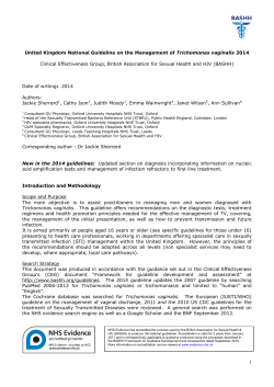 Clinical Effectiveness Group, British Association for Sexual Health and HIV... : Authors: