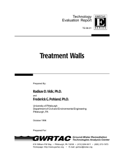 E Treatment Walls Technology Evaluation Report