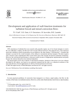 Development and application of wall-function treatments for