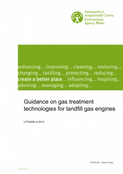 Guidance on gas treatment technologies for landfill gas engines LFTGN06 v2 2010