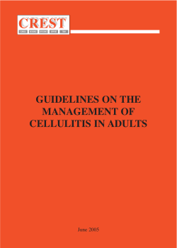 CREST GUIDELINES ON THE MANAGEMENT OF CELLULITIS IN ADULTS