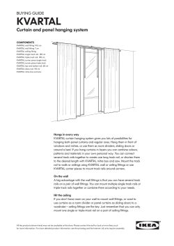 KVARTAL Curtain and panel hanging system BUYING GUIDE