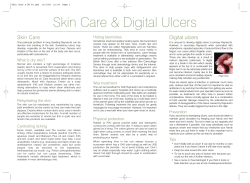 Skin Care Digital ulcers Hiding blemishes