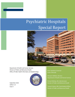 Psychiatric Hospitals Special Report