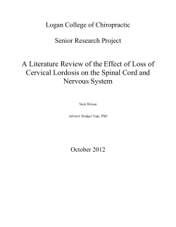 A Literature Review of the Effect of Loss of Nervous System