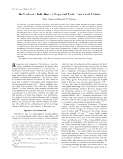 Helicobacter Reto Neiger and Kenneth W. Simpson