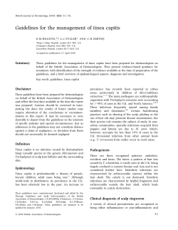 Guidelines for the management of tinea capitis E.M.HIGGINS,*² L.C.FULLER* AND C.H.SMITH³