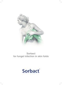 Sorbact for fungal infection in skin folds  2008-16