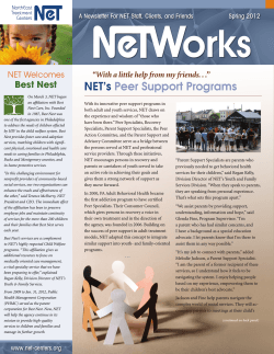 NET’s Peer Support Programs Best Nest