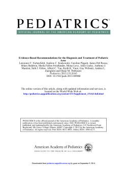 Lawrence F. Eichenfield, Andrew C. Krakowski, Caroline Piggott, James Del... Hilary Baldwin, Sheila Fallon Friedlander, Moise Levy, Anne Lucky, Anthony... Evidence-Based Recommendations for the Diagnosis and Treatment of Pediatric Acne