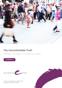 The Uncomfortable Truth OCTOBER 2013