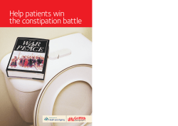 Help patients win the constipation battle