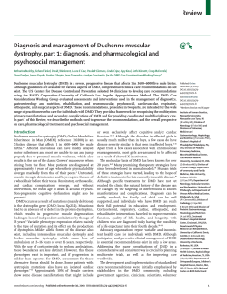 Review Diagnosis and management of Duchenne muscular