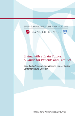 Living with a Brain Tumor: A Guide for Patients and Families