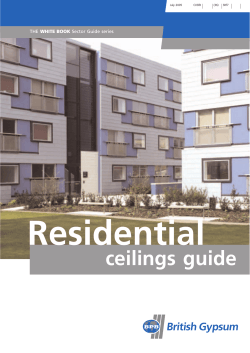 Residential ceilings guide British Gypsum WHITE BOOK