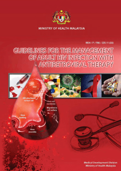 Guidelines for the management of adult HIV infection with